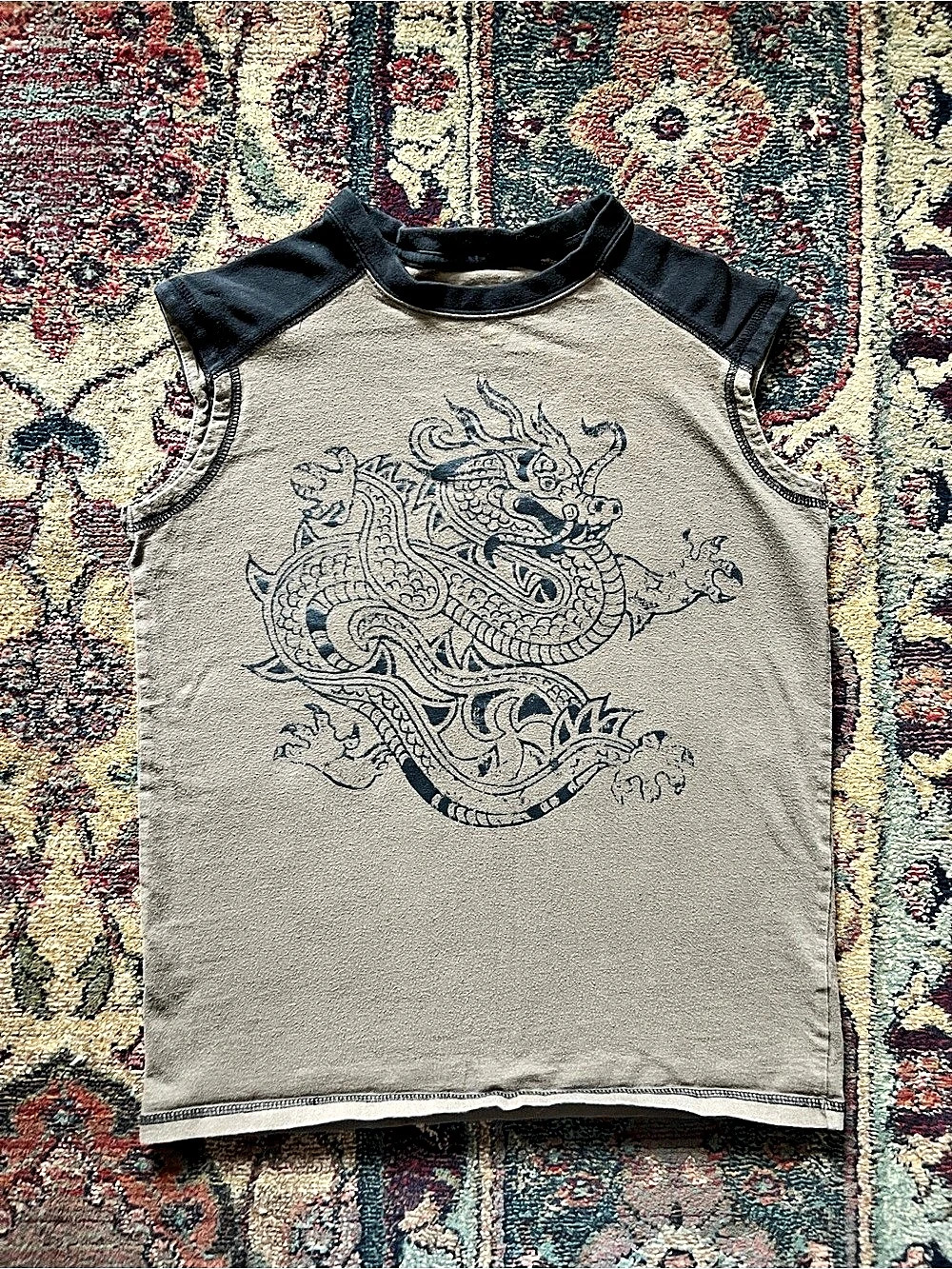 Y2K Fission Dragon Graphic Cotton Tank